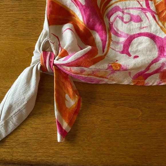 Charlie B linen/cotton side tie pullover NWOT - Picture 7 of 9